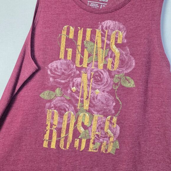 Guns N’ Roses Graphic Tank Top Maroon M - Picture 2 of 5